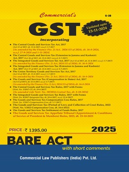 GST Bare Act – Commercial's 2025 Edition - Taxsutra Reservoir