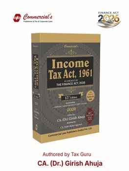 Commercial's Income Tax Act, 1961 (15th Edition, 2026)