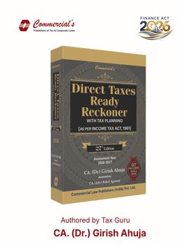 Commercial's Direct Taxes Ready Reckoner, 1961 (27th Edition, 2026)